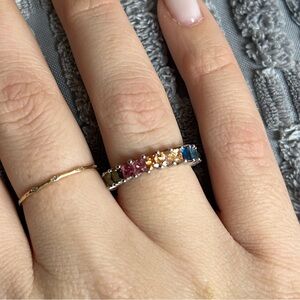 Colorful Ring 925 Silver